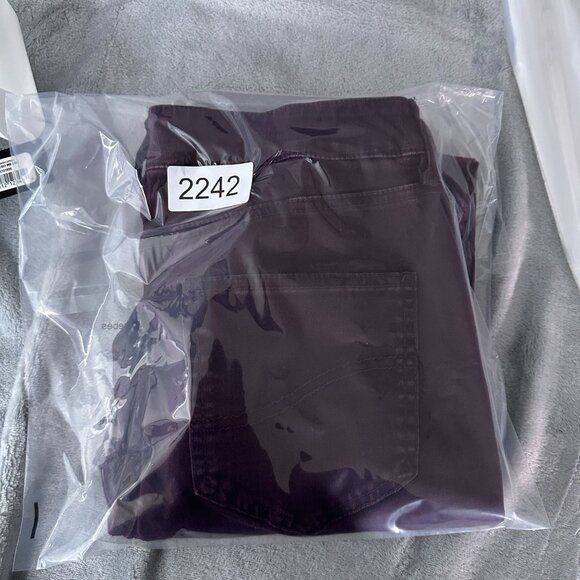 Fat Face Skye Skinny Jeans Womens Size 6 Mid Rise Denim Stretch Maroon - Picture 13 of 13